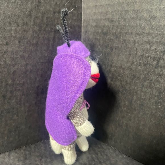 Seasons of Cannon Falls Sock Monkey Butterfly NWOT EXCELLENT - Picture 5 of 9
